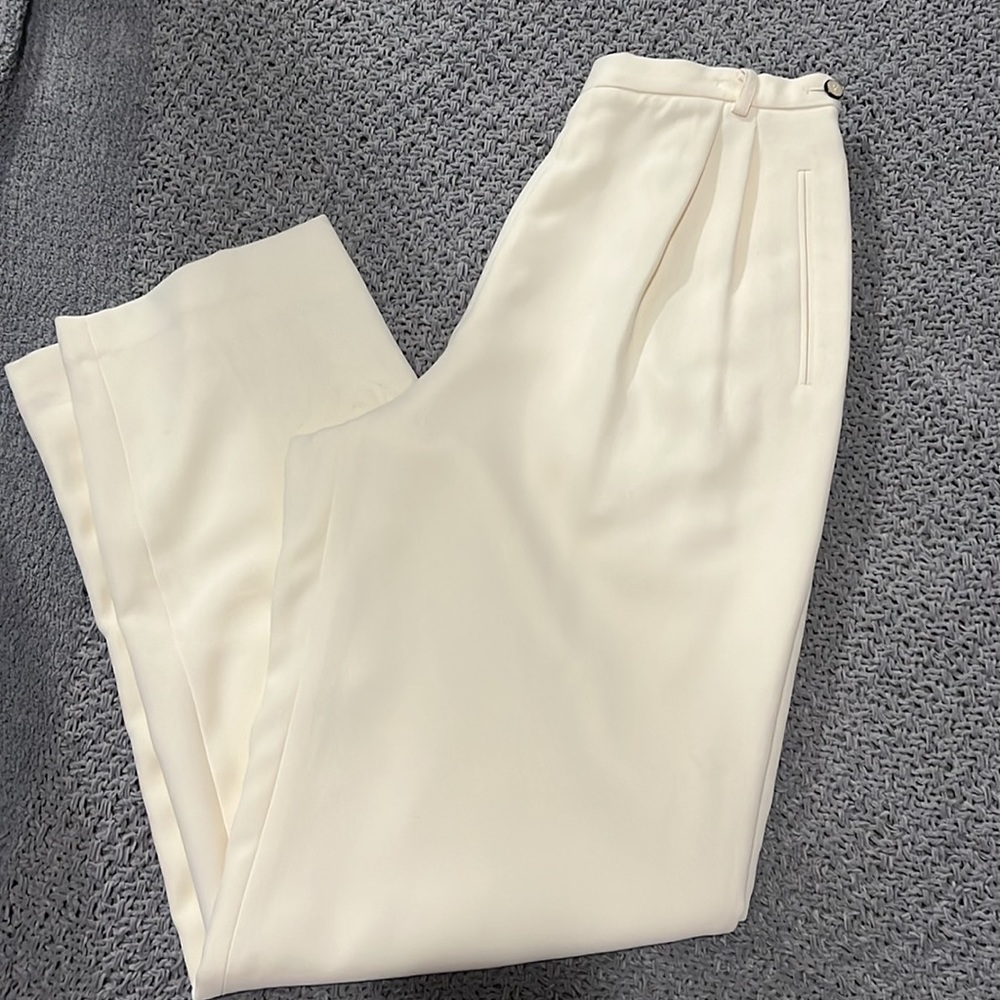 Vintage off-white Liz Claiborne collection slacks